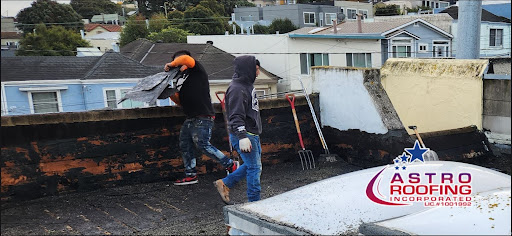 roof repair in sunnyvale, ca of a flat roof